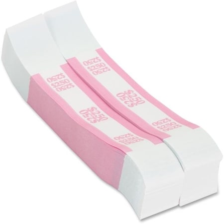 20 lbs Self-Adhesive Dollar 250 Kraft Currency Straps44; Pink